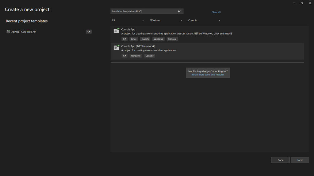Crear nuevo proyecto